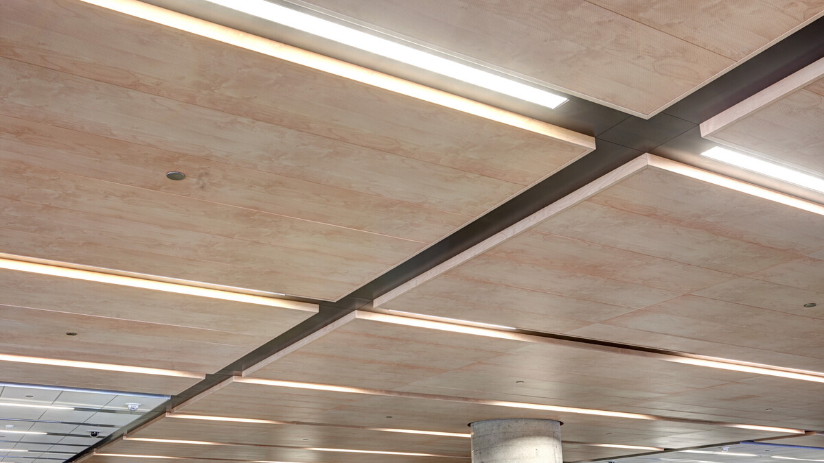 Rockfon Spanair Plank Hook On Metal Panel Ceiling System